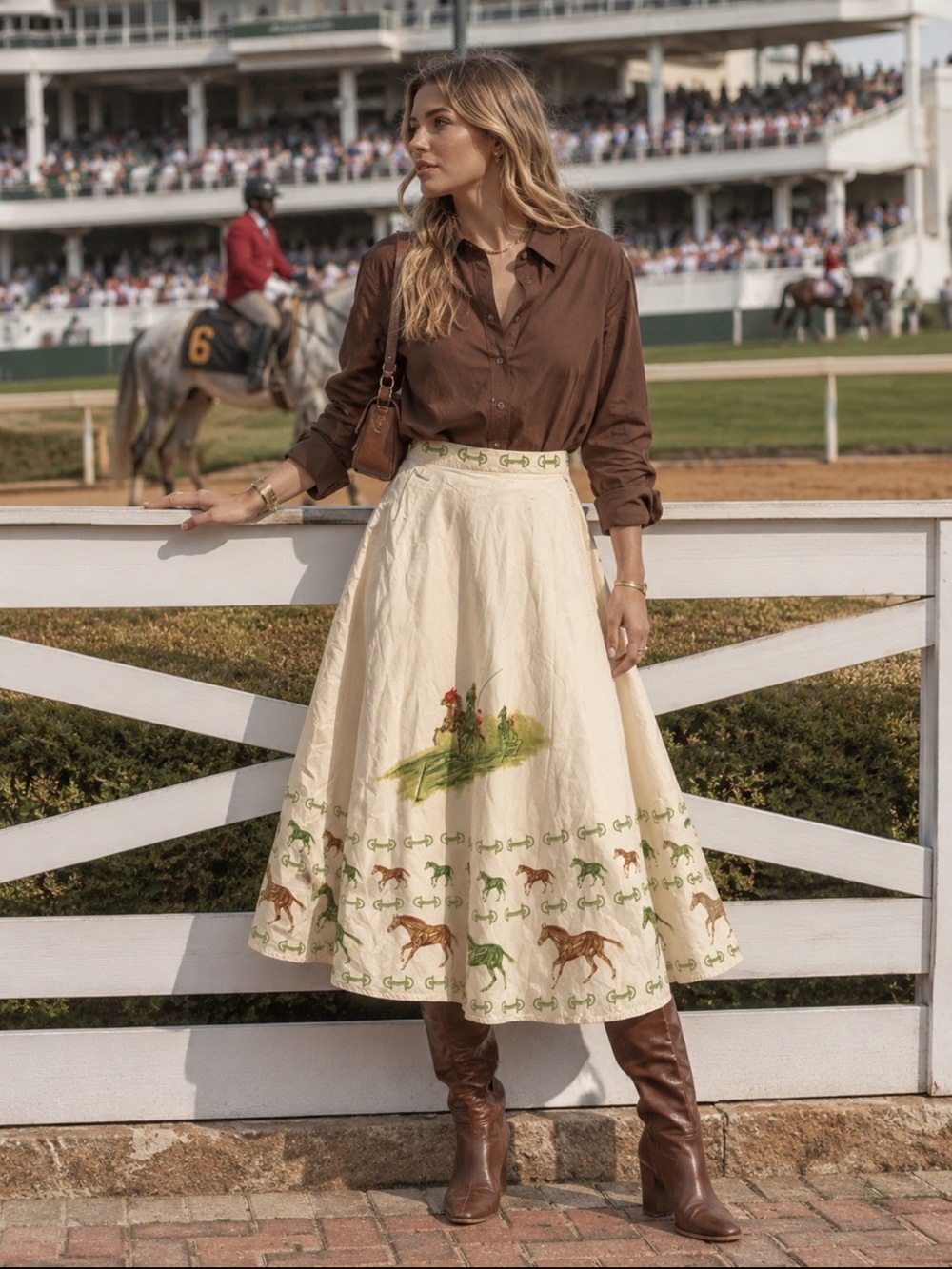 Vintage Sora Couture Dessin skirts—known for their artistic, hand-painted